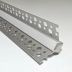 Набір Biom профіль алюм. анод. під гіпсокартон внутрішній кут 90 LDP-132 44х25 + матовий розсіювач LM13