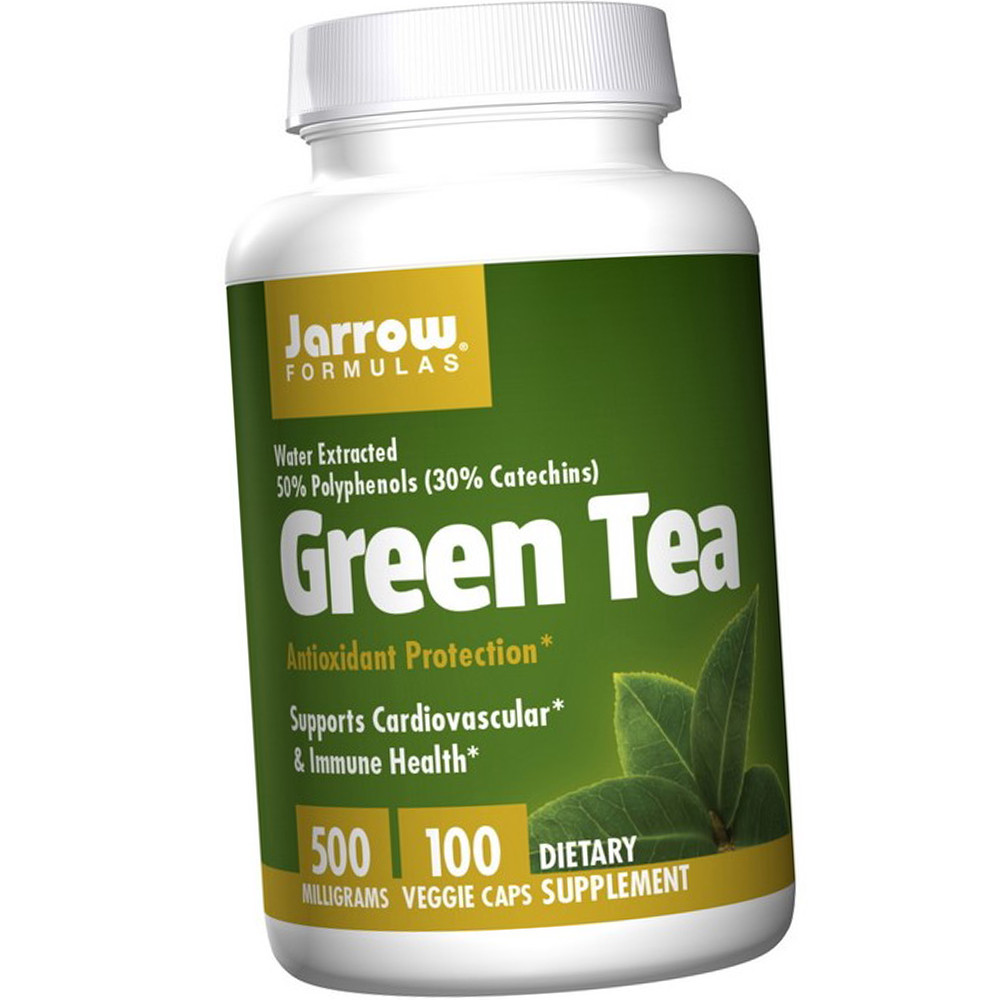 Екстракт зеленого чаю Green Tea 500 mg 100 veg caps Кращий жіроспалювач для жінок і чоловіків