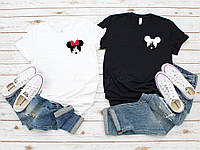Парні футболки чоловіча та жіноча Мікі маус Дісней для закоханих