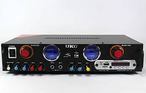 Підсилювач звуку UKC AK-105 + USB+ Fm+ Mp3+КАРАОКЕ