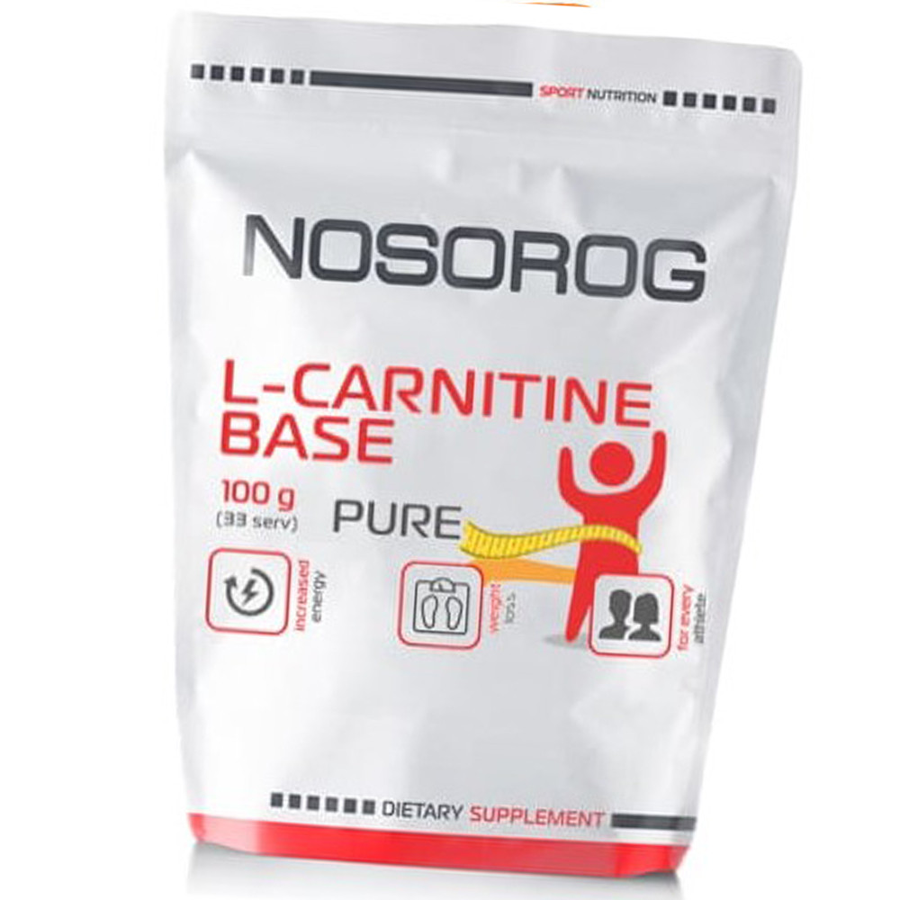 Л-карнітин NOSORIG L-Carnitine Base 100 р Засіб для зниження ваги і схуднення для жінок і чоловіків