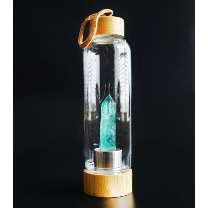 Пляшка для води з кристалом флюориту (550 мл)