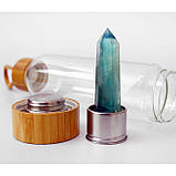 Пляшка для води з кристалом флюориту (550 мл), фото 4