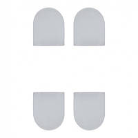 AGB Art. E302001144 Набір ковпачків для петлі Eclipse сірий (39091)