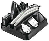 Машинка для стрижки волосся бездротова 6 в 1 VGR V-029, сріблясто-чорна, фото 3