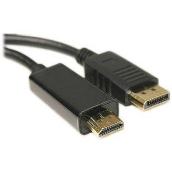 Кабель і перехідник PowerPlant DisplayPort - HDMI v1.4, 1.8 м