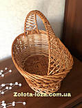 Кошик з лози святковий. Арт:4046, фото 9