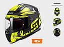 Мотошолом LS2 FF353 rapid cromo black h-v yellow, фото 3