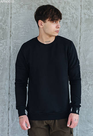 Світшот чоловічий однотонний Staff navy basic темно-синій APN0010, фото 2