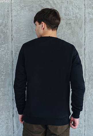 Світшот чоловічий однотонний Staff navy basic темно-синій APN0010, фото 2