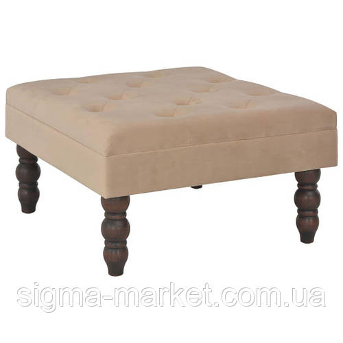 Табурет Бежевий 60x60x36 см Оксамит, цена 5840 грн — Prom.ua (ID ...