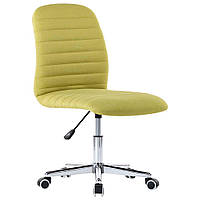 Поворотне офісне крісло Зелений Тканина