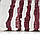 Килимок Ручного Плетіння Хінді Бордовий/Білий 80х160см Бавовна, фото 4