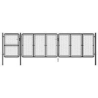 Садові Ворота Антрацит 125x495 см Сталь