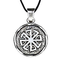 Кулон двосторонній Silvering Слов'янський зневоднення Сріблястий1,9х1,9х0,22 см (13150)