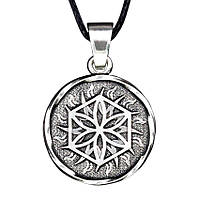 Кулон Silvering двосторонній Слов'янський оберег Зірка Перуна Сріблястий 1,9х1,9х0,22 см (13159)