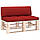 Подушки для дивана з піддонів 2 шт Червоний, фото 2