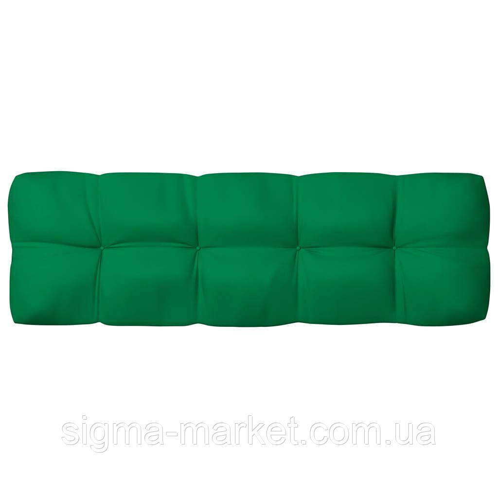 Подушка для дивана з піддонів Зелений 120x40x10 см