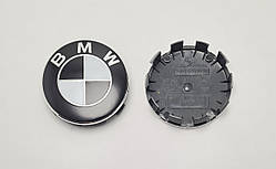 Заглушки ковпачки литих дисків BMW чорно-білі