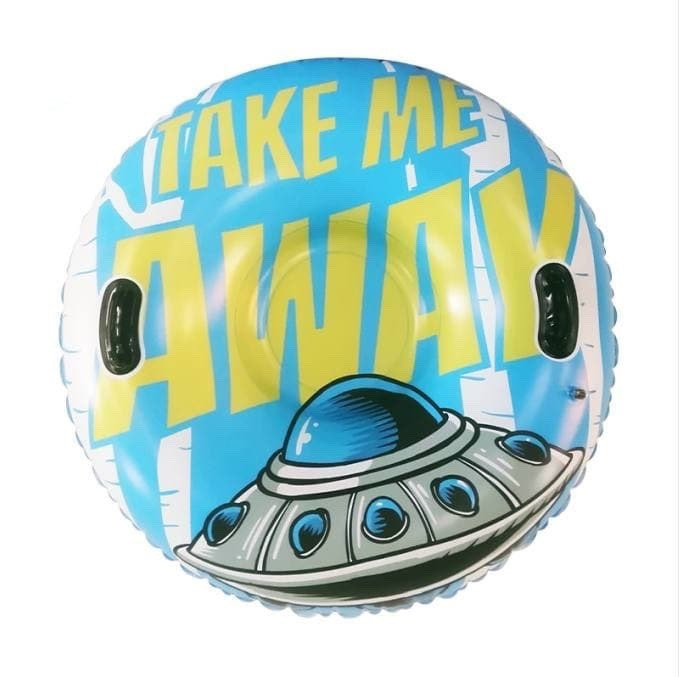 Тюбінг - ватрушка діаметр 110 см "Take Me Away" з ремкомплектом блакитна
