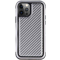 Чехол PC+TPU+Metal K-DOO MARS Series для Apple iPhone 13 Pro (6.1") TPU+PC, Carbon Silver