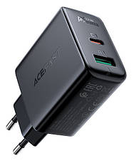 Зарядний пристрій (зарядка) для телефону ACEFAST A5 Type-C + USB 2.4 А Чорний, фото 4