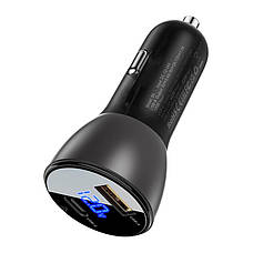 Автомобільний зарядний пристрій в прикурювач ACEFAST B6 63 W USB + Type-C Чорний, фото 3