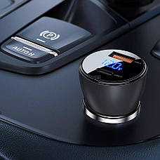 Автомобільний зарядний пристрій в прикурювач ACEFAST B6 63 W USB + Type-C Чорний, фото 5