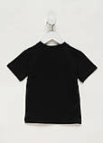 Чорна дитяча футболка унісекс 122 см, фото 2