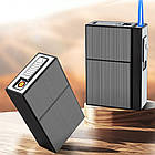 Запальничка usb + турбо з футляром у подарунковому пакованні 33620, фото 3
