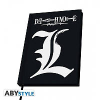Блокнот Тетрадь смерти Abystyle Death Note L A5 Notebook