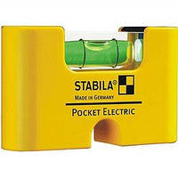 Мини-уровень STABILA Pocket Electric магнитный для электриков 7х2х4 см