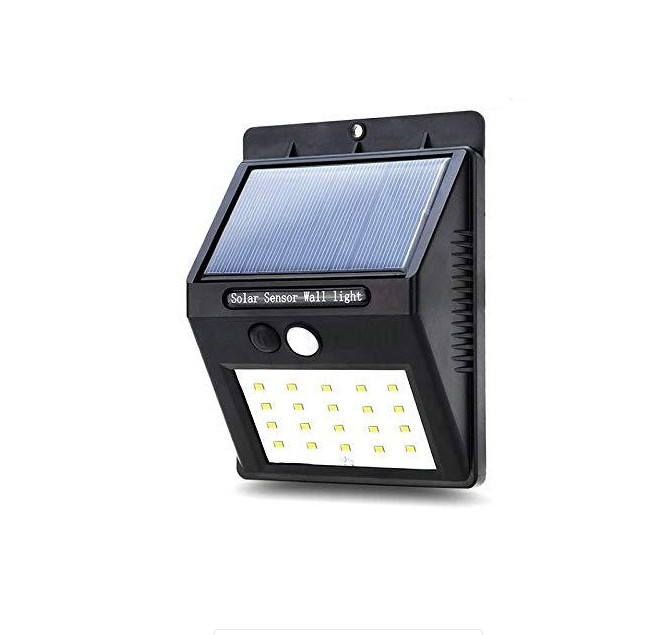 Вуличний ліхтар світлодіодний LTL 20smd автономний з датчиком руху + сонячна панель Solar, фото 1