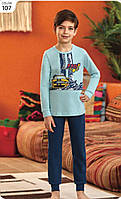 Пижама для мальчиков Baykar Турция детская трикотажная хб пижама на мальчика машина бирюзовая Арт 9794-107