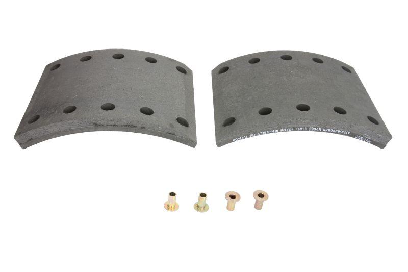 Накладки гальмівні BPW/SAF 420Х180 1 ремонт комплект на вісь