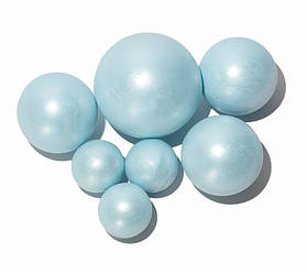 Шоколадні Кульки для кондитерських виробів Блакитні перламутрові