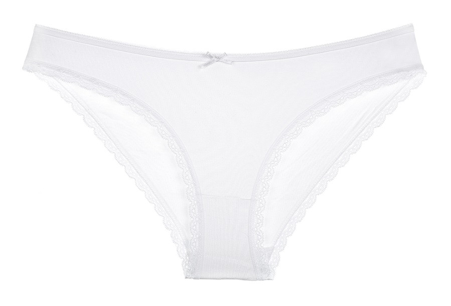 Трусики жіночі "Білі з мереживом", розмір XXL