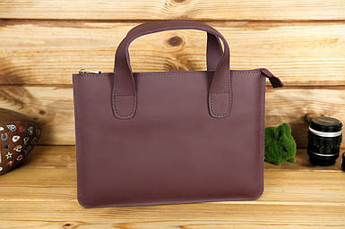 Чохол для MacBook Дизайн №43 з натуральної шкіри колір Бордо