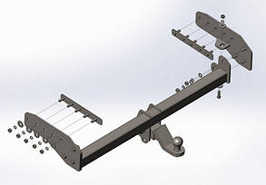 Фаркоп Mitsubishi L200 (2019-2023)(Мітсубісі Л-200) Автопристрій