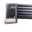 Стелаж металевий поличковий 180х90х40 Металевий стелаж у підвал макс. 175 кг на полку МДФ чорний, фото 6