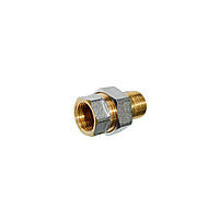 Сгон-американка 1/2'' прямой Valve JG, никелированный