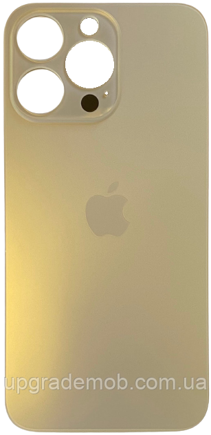 Задня кришка iPhone 13 Pro золотиста з великими отворами під віконця-камер оригінал, фото 1