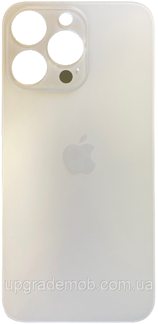 Задня кришка iPhone 13 Pro срібляста з великими отворами під віконця камер оригінал