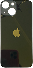 Задня кришка iPhone 13 mini чорна Midnight з великими отворами під віконця камер оригінал