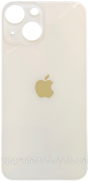 Задня кришка iPhone 13 mini сріблястий Starlight з великими отворами під віконця камер оригінал, фото 1
