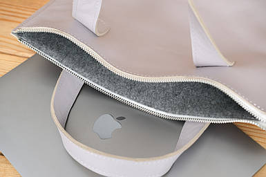 Чохол для MacBook Дизайн №43 з натуральної шкіри колір Фіолетовий