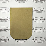 Клапан для міні сумки 12*18 "Пальми". Пісочний, фото 2