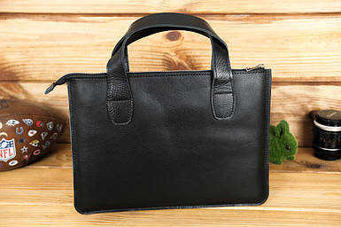 Чохол для MacBook Дизайн №43 з натуральної шкіри колір Чорний