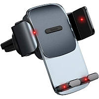 Автомобильный держатель для телефона в дефлектор решетку Baseus Black