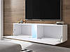 Сучасна тумба під телевізор з полицями "Slant" ММ підвісна тумбочка / підставка під ТВ, фото 2